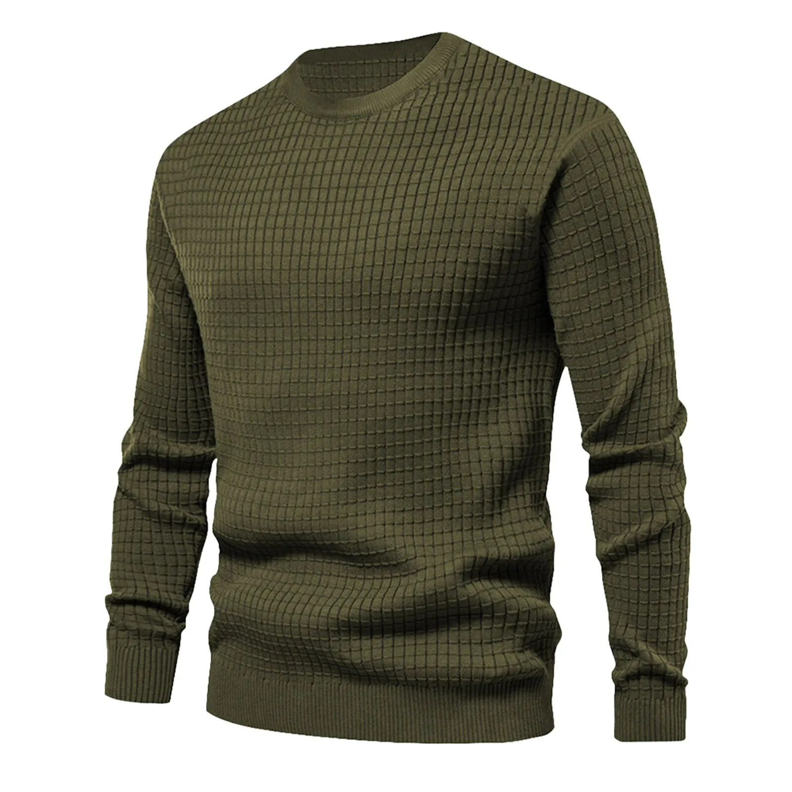 Pullover | Langarm | Kariert | Pullover | Herrenhemd-Grün-M-Chaps Herrenmode