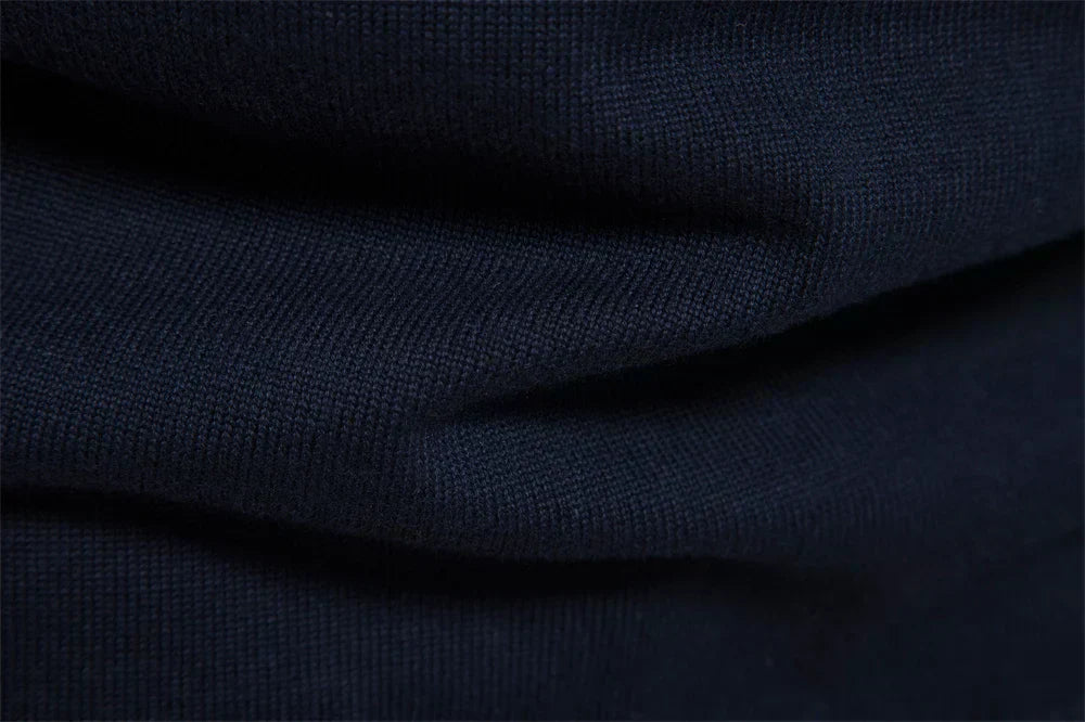 Pullover mit Viertelreißverschluss – Gestreift – Feinstrick – Pullover – Herrenpullover mit halbem Reißverschluss-Chaps Herrenmode