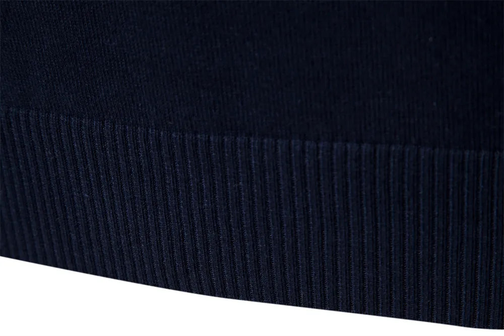 Pullover mit Viertelreißverschluss | Gestreift | Schmal geschnitten | Strickpullover | Herren-Pullover mit halbem Reißverschluss-Chaps Herrenmode