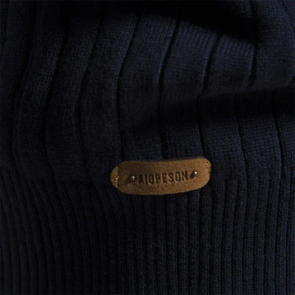 Pullover mit Viertelreißverschluss | Rippstrick | Gestrickt | Pullover mit halbem Reißverschluss | Herrenpullover-Chaps Herrenmode