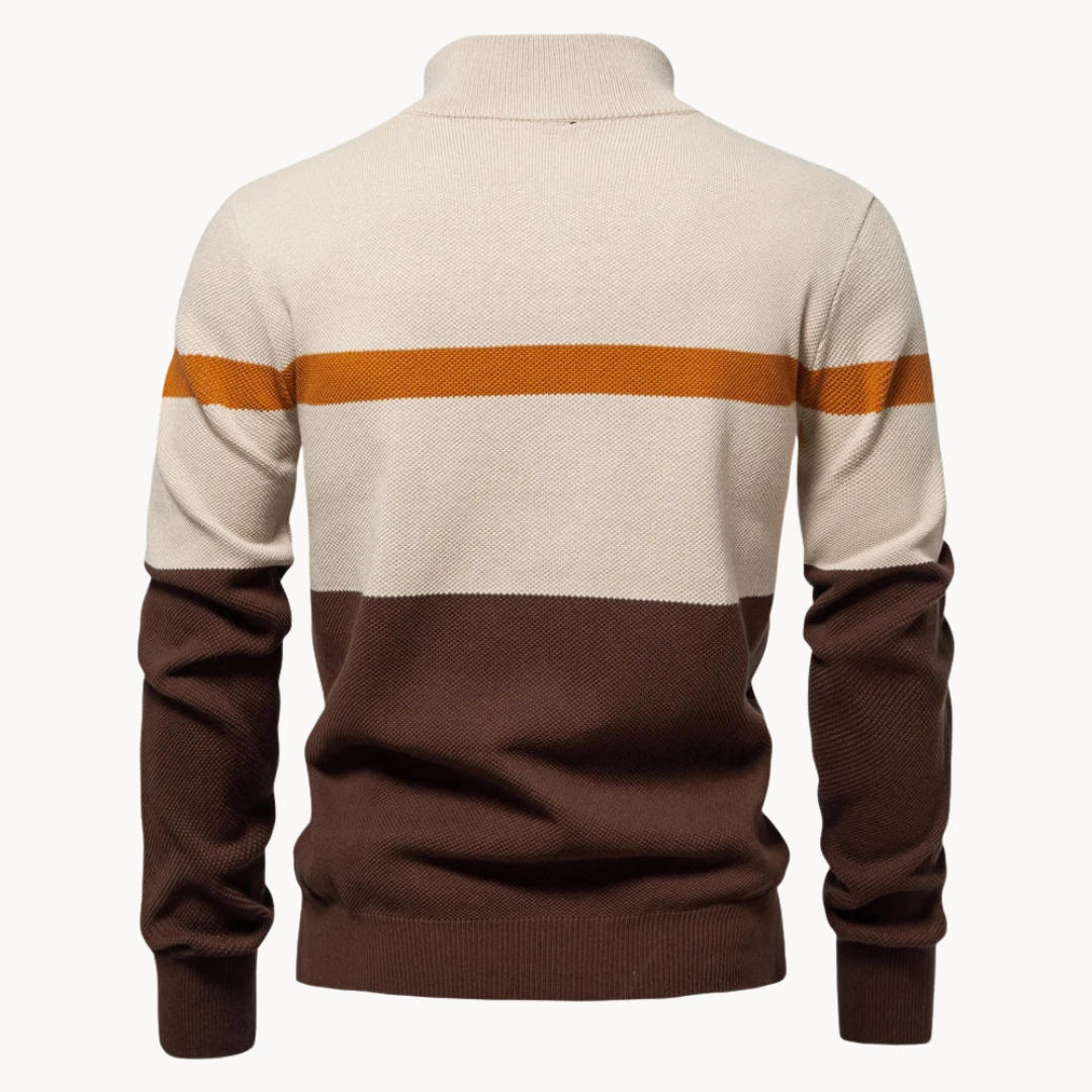 Pullover mit halbem Reißverschluss | Gestrickt | Pullover | Pullover mit Viertelreißverschluss | Herrenpullover-Chaps Herrenmode