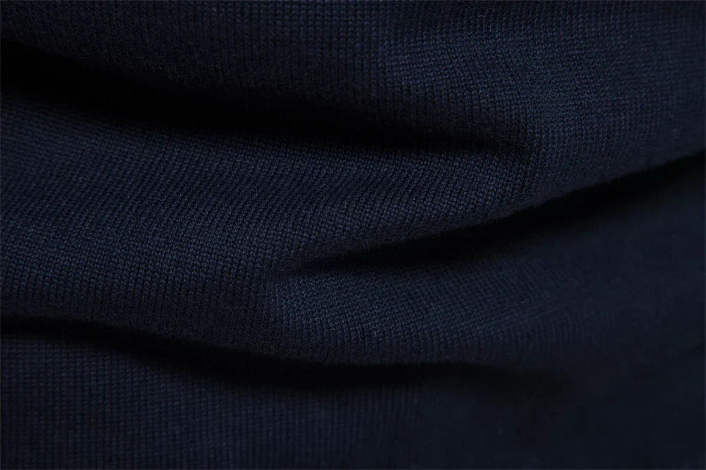 Quarter Zip Pullover - Gestreifter Strickpullover mit Viertel-Reißverschluss für Männer-Chaps Herrenmode