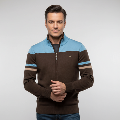 Reißverschluss-Pullover | Lässig | Gestrickt | Reißverschluss-Strickjacke | Herren-Strickjacke-Chaps Herrenmode