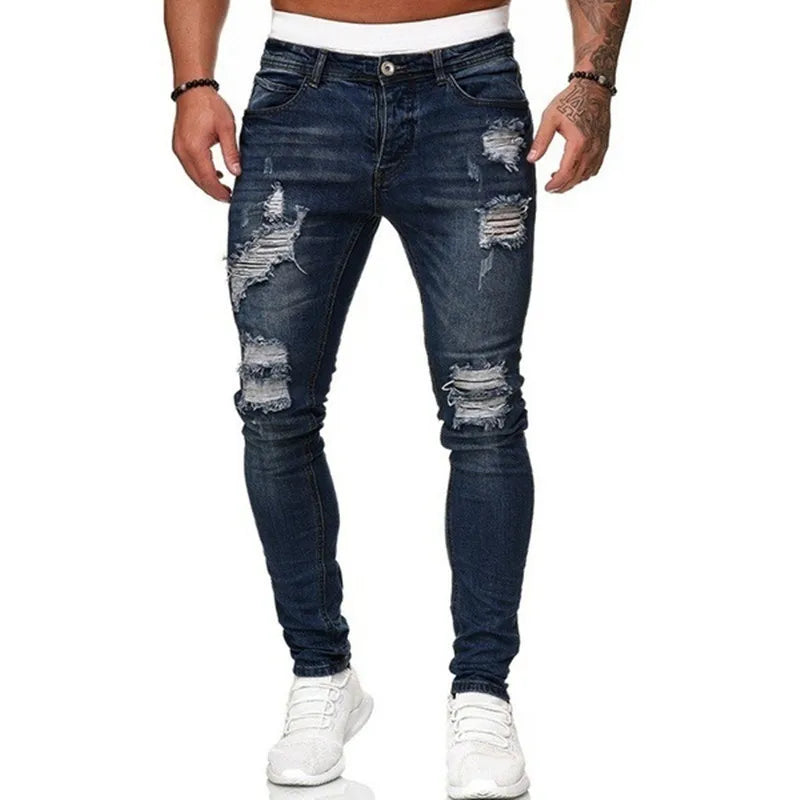 Ripped Jeans | Slim-Fit-Jeans | Gewaschene Jeans | Skinny-Jeans | Herrenjeans-Chaps Herrenmode
