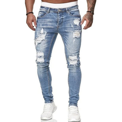 Röhrenjeans | Stretch | Slim Fit | Rissige Jeans | Herrenjeans-Chaps Herrenmode
