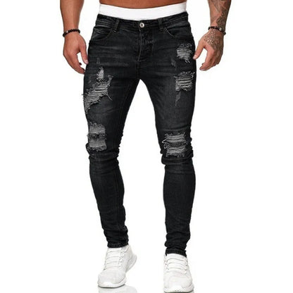 Röhrenjeans | Stretch | Slim Fit | Rissige Jeans | Herrenjeans-Chaps Herrenmode