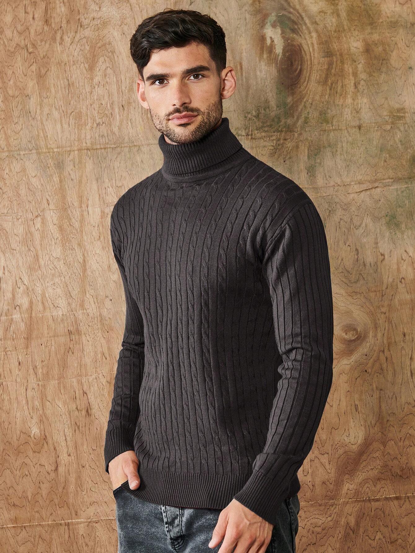 Rollkragenpullover - Herren Strickpullover mit Rollkragen-Chaps Herrenmode