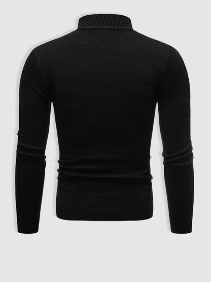 Rollkragenpullover – Schlank geschnittener Strickpullover mit hohem Kragen für Männer-Chaps Herrenmode