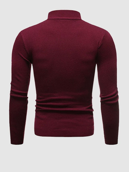 Rollkragenpullover – Schlank geschnittener Strickpullover mit hohem Kragen für Männer-Chaps Herrenmode