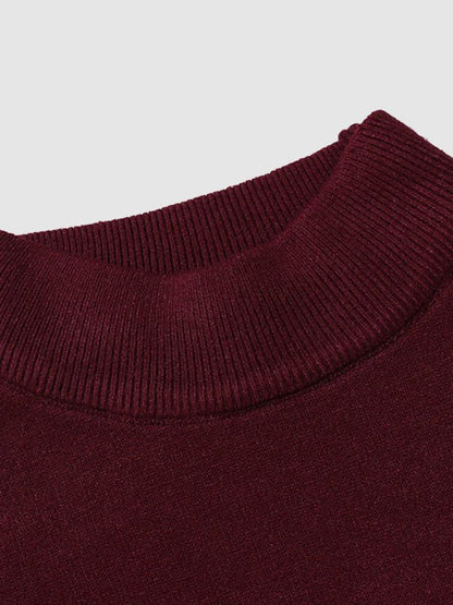 Rollkragenpullover – Schlank geschnittener Strickpullover mit hohem Kragen für Männer-Chaps Herrenmode