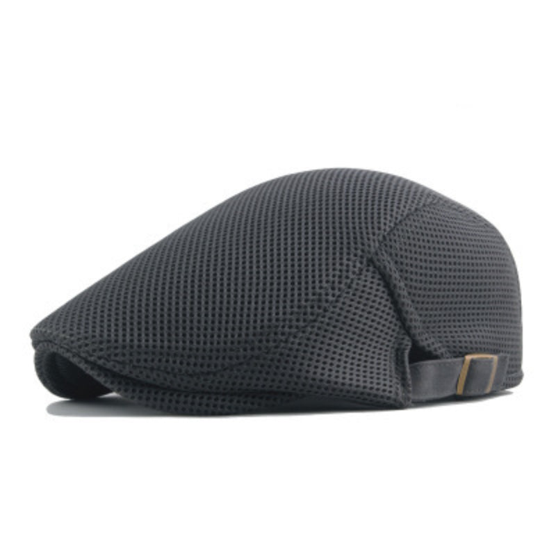 Schiebermütze Alfie | Leichte Sommer-Flatcap für Herren-Dunkelgrau-Chaps Herrenmode