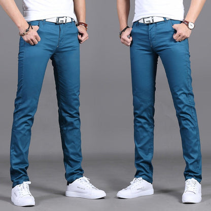 Skinny Jeans – Stretch-Jeans für Herren mit schmaler Passform-Hellblau-28-Chaps Herrenmode