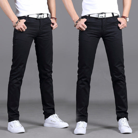 Skinny Jeans – Stretch-Jeans für Herren mit schmaler Passform-Schwarz-28-Chaps Herrenmode