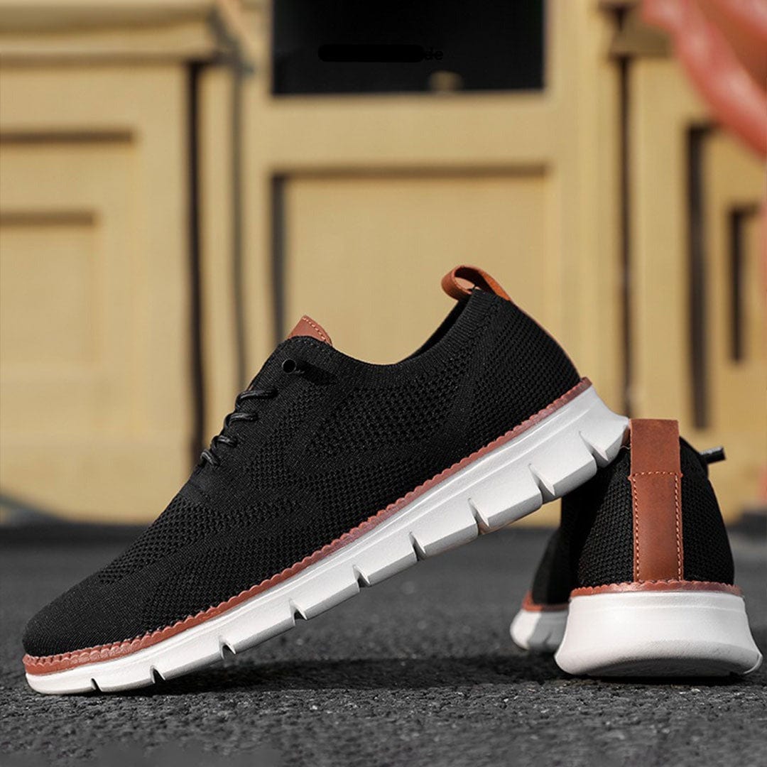 Slip-On-Sneakers | Mesh | Turnschuhe | Wanderschuhe | Herren-Sneakers-Schwarz-40-Chaps Herrenmode