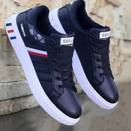 Sneakers | Schnürschuhe | Rutschfeste Schuhe | Wanderschuhe | Herrenschuhe-Schwarz-39-Chaps Herrenmode