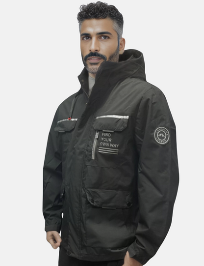 Snow Jacket – Wasserdichte Winter-Skijacke mit Kapuze für Männer-Chaps Herrenmode