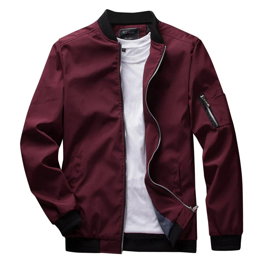 Sommerjacke | Reißverschluss | Dünn | Bomberjacke | Herrenjacke-Chaps Herrenmode