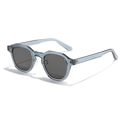 Sonnenbrille Herren | Polarisiert | UV400 | Transparentes Gestell-Grau Blau-Chaps Herrenmode