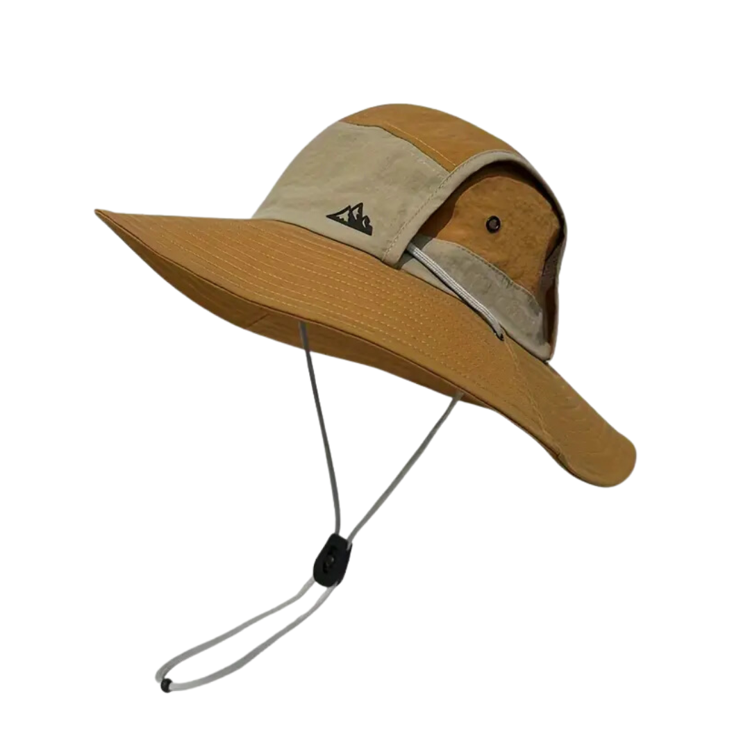 Sonnenhut Fynn | Faltbarer Outdoor-Hut mit UV-Schutz-Camel-Chaps Herrenmode