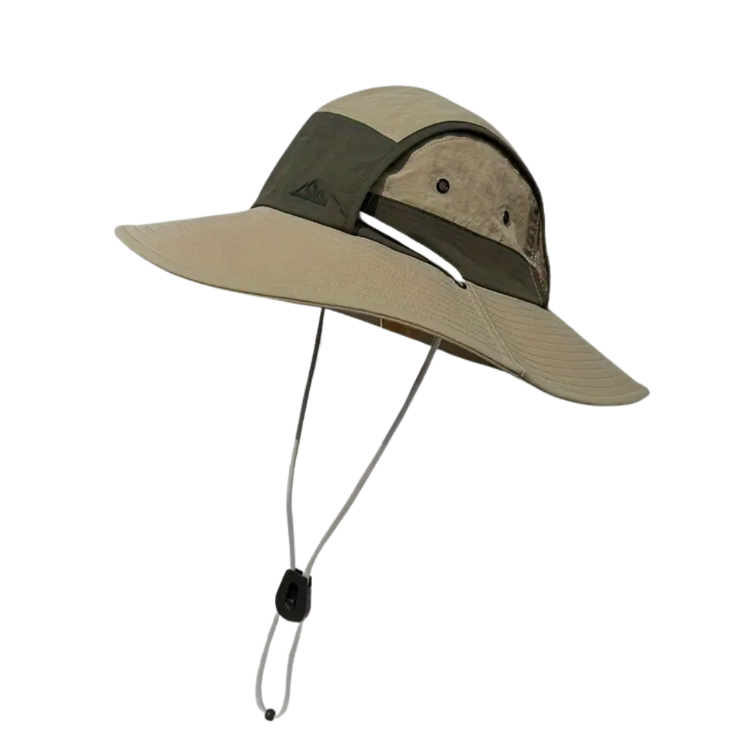 Sonnenhut Fynn | Faltbarer Outdoor-Hut mit UV-Schutz-Khaki-Chaps Herrenmode