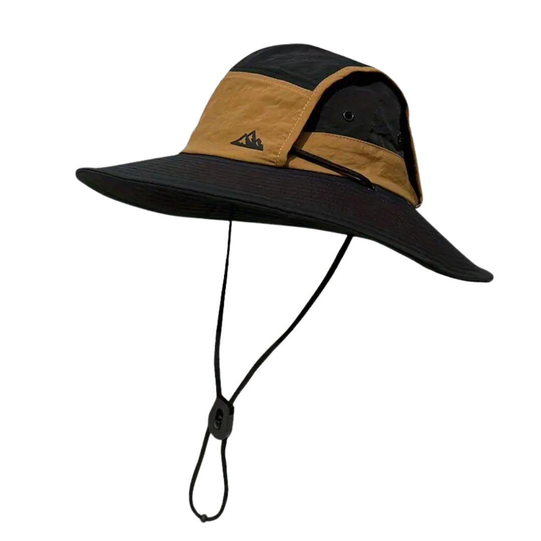 Sonnenhut Fynn | Faltbarer Outdoor-Hut mit UV-Schutz-Schwarz-Chaps Herrenmode