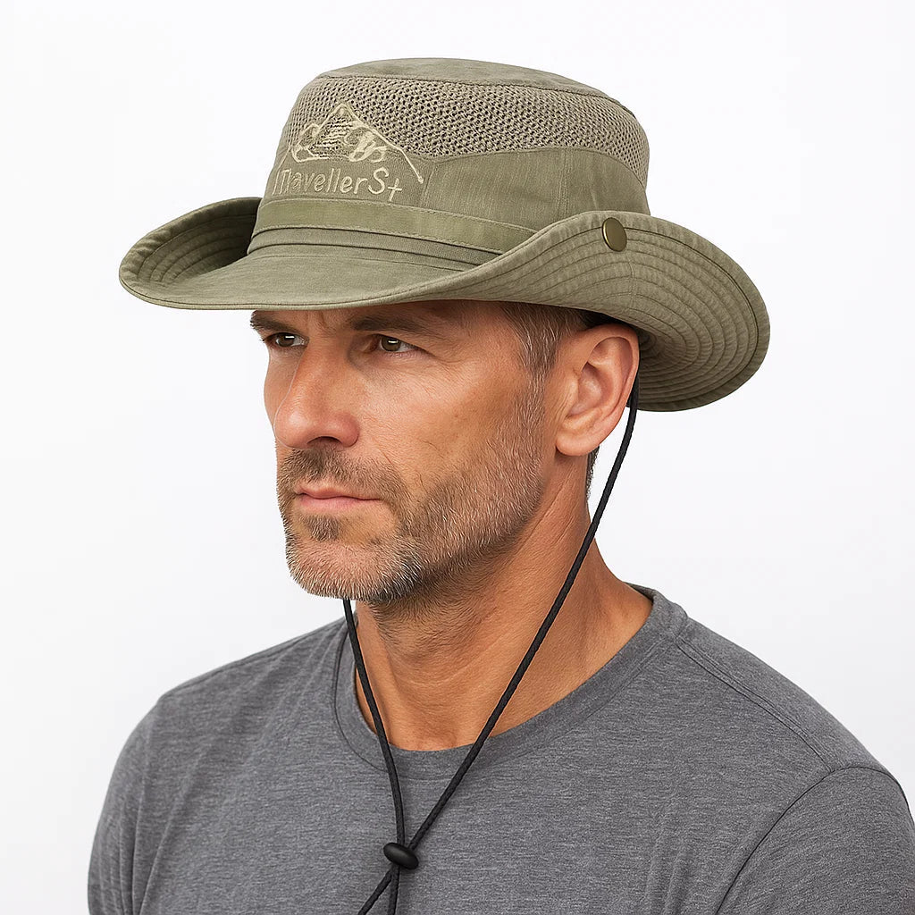 Sonnenhut Herren | Outdoor | Mesh Einsatz | Verstellbar-Chaps Herrenmode