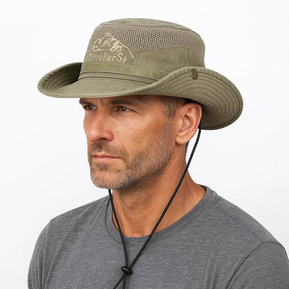 Sonnenhut Herren | Outdoor | Mesh Einsatz | Verstellbar-Chaps Herrenmode