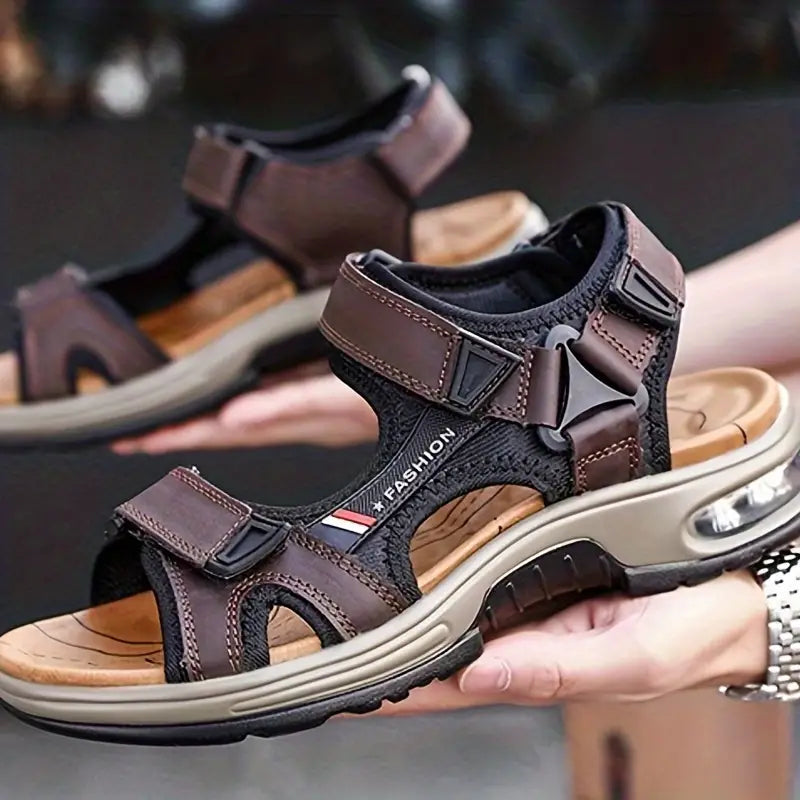Sport-Sandalen | Ergonomisch | Fußgewölbeunterstützung | Orthopädische Sandalen | Herrenschuhe-Dunkelbraun-38-Chaps Herrenmode