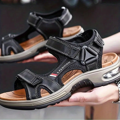 Sport-Sandalen | Ergonomisch | Fußgewölbeunterstützung | Orthopädische Sandalen | Herrenschuhe-Schwarz-38-Chaps Herrenmode