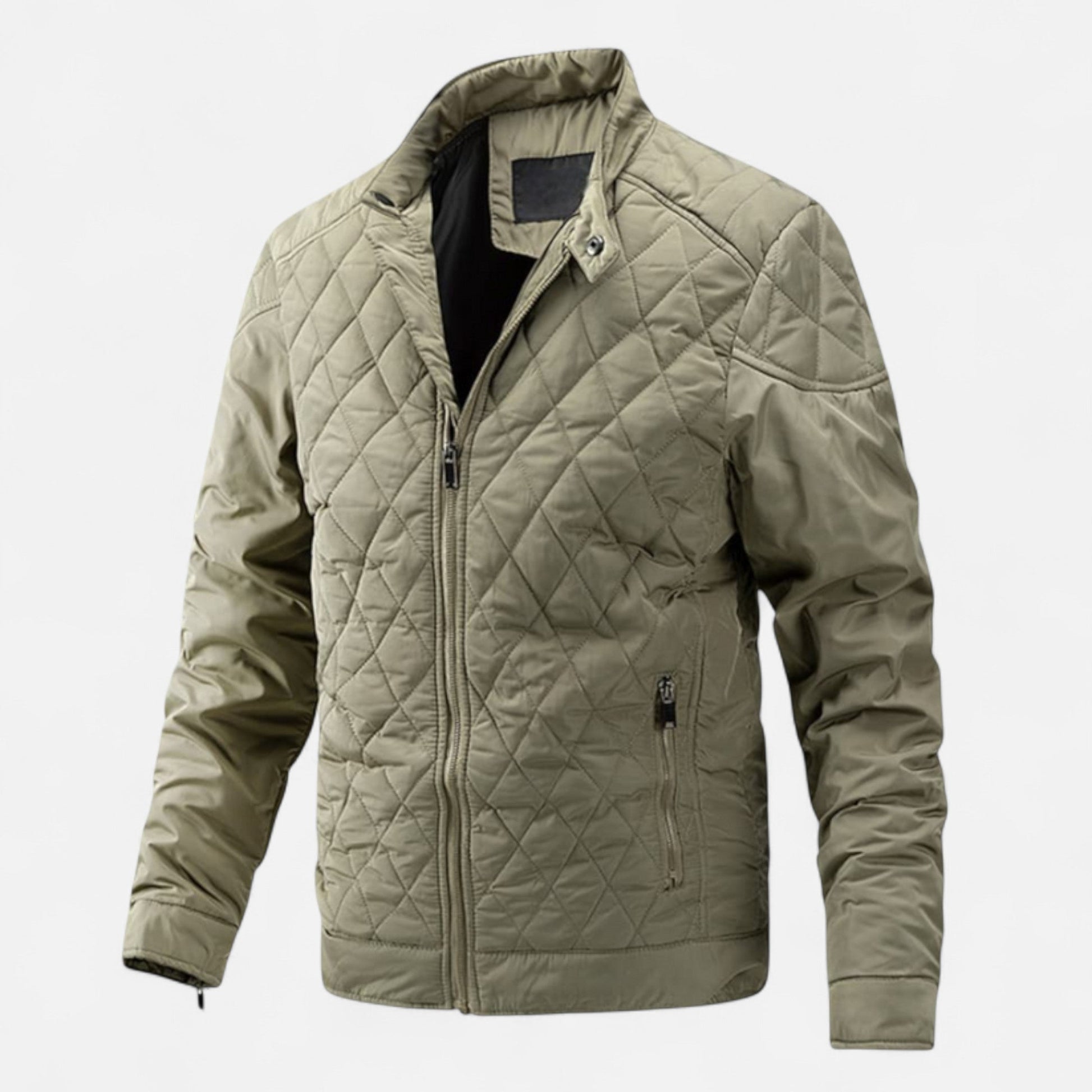 Steppjacke – Leicht – Gefüttert – Daunenjacke – Herrenjacke-Khaki-M-Chaps Herrenmode