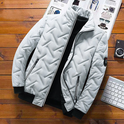Steppjacke – Reißverschluss – Winddicht – Gesteppte Jacke – Winterjacke für Männer-Chaps Herrenmode