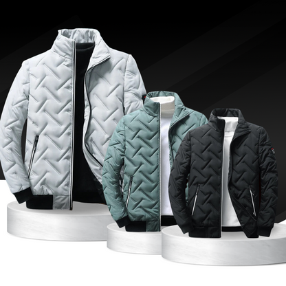 Steppjacke – Reißverschluss – Winddicht – Gesteppte Jacke – Winterjacke für Männer-Chaps Herrenmode