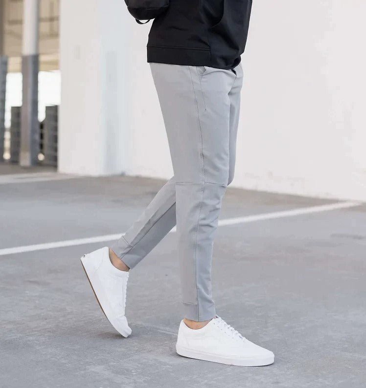 Stretch Broek - Heren Casual Elastische Taille Skinny Broek-Chaps Herrenmode