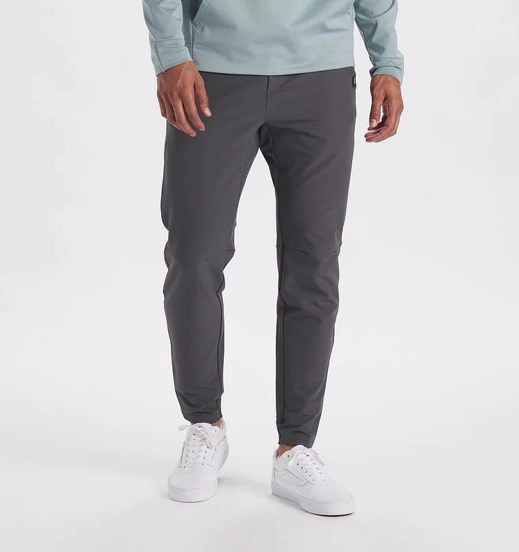 Stretch Broek - Heren Casual Elastische Taille Skinny Broek-Grau-S-Chaps Herrenmode