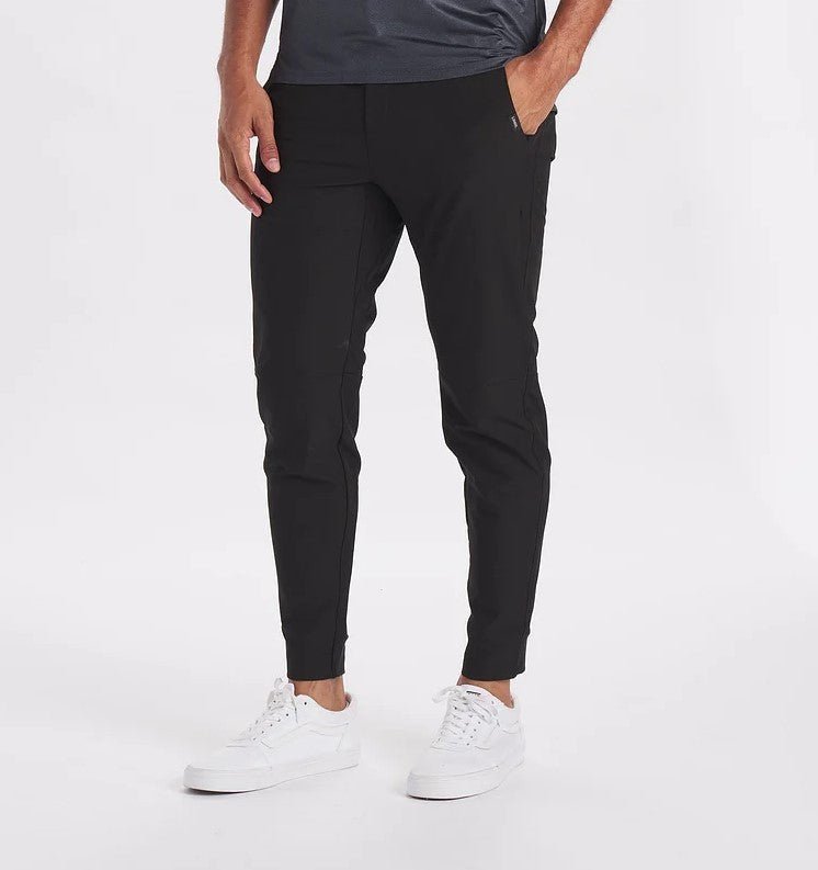 Stretch Broek - Heren Casual Elastische Taille Skinny Broek-Schwarz-S-Chaps Herrenmode
