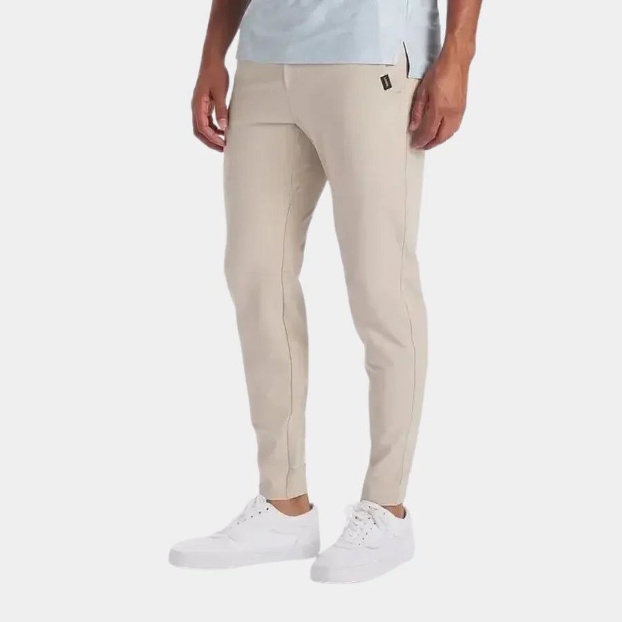 Stretch-Hose – Lässig – Bequem – Schmale Passform – Herrenhose-Beige-XS-Chaps Herrenmode