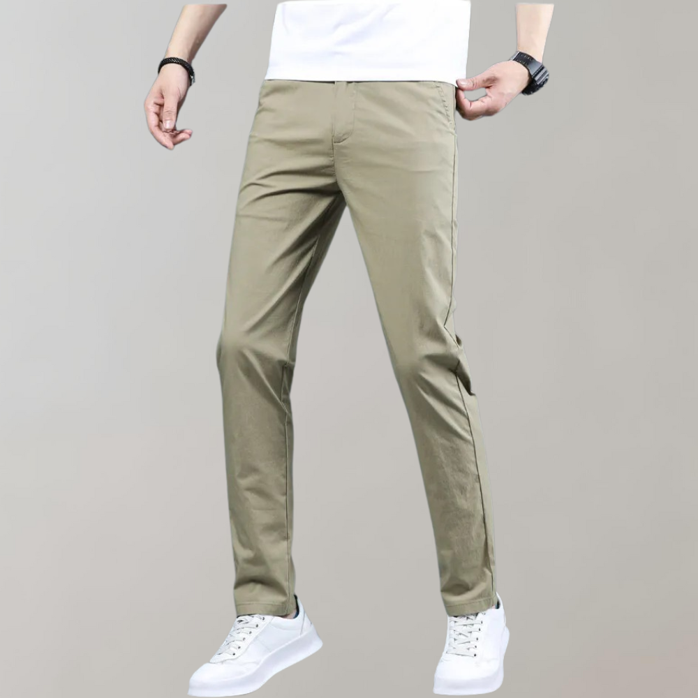 Stretchhose – Lässige Skinny-Chinohose mit geradem Bein für Männer-Chaps Herrenmode