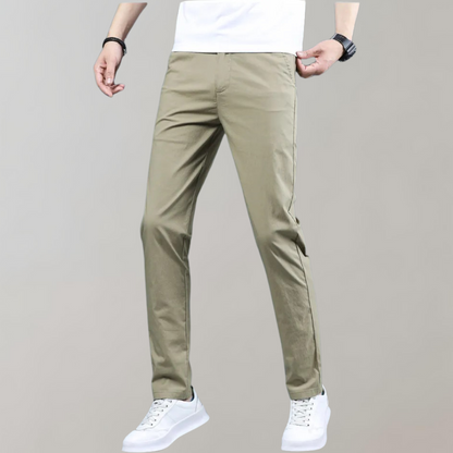 Stretchhose – Lässige Skinny-Chinohose mit geradem Bein für Männer-Chaps Herrenmode