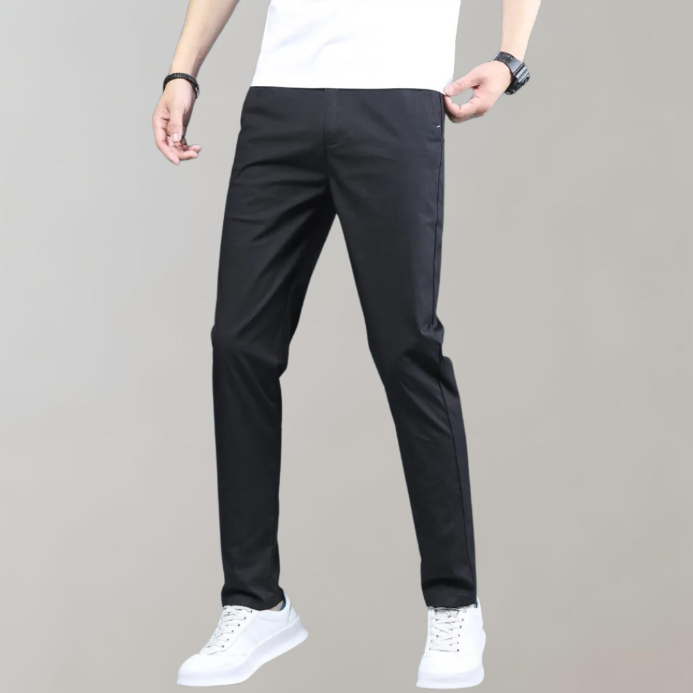 Stretchhose – Lässige Skinny-Chinohose mit geradem Bein für Männer-Chaps Herrenmode