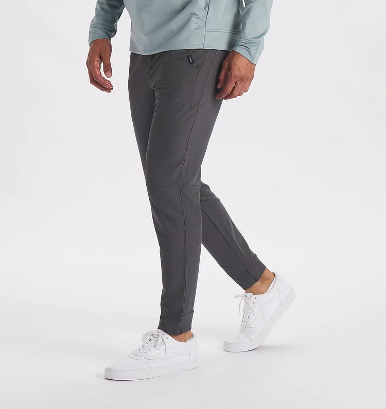 Stretchhosen - Herren Casual Slim Tactical Pants mit Taschen-Dunkelgrau-M-Chaps Herrenmode