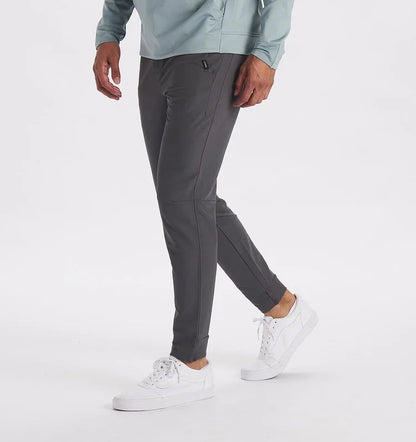 Stretchhosen - Herren Casual Slim Tactical Pants mit Taschen-Dunkelgrau-M-Chaps Herrenmode