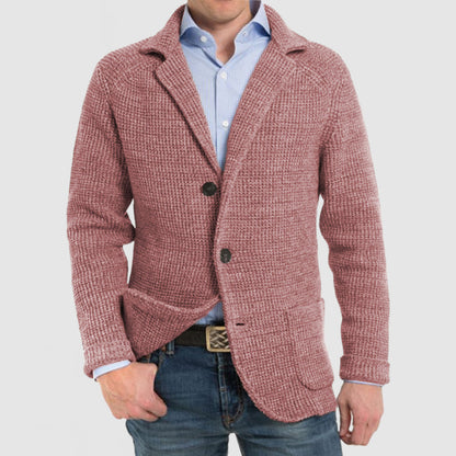 Strickjacke | Button-Up | V-Ausschnitt | Strickjacke | Herrenjacke-Pfirsich-S-Chaps Herrenmode