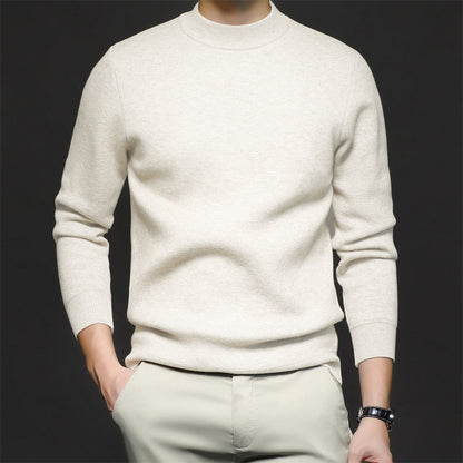 Strickpullover | Einfarbig | Rundhalsausschnitt | Pullover | Herrenpullover-Chaps Herrenmode