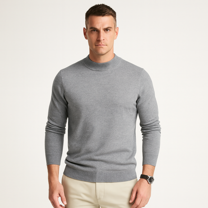 Strickpullover | Einfarbig | Rundhalsausschnitt | Pullover | Herrenpullover-Chaps Herrenmode