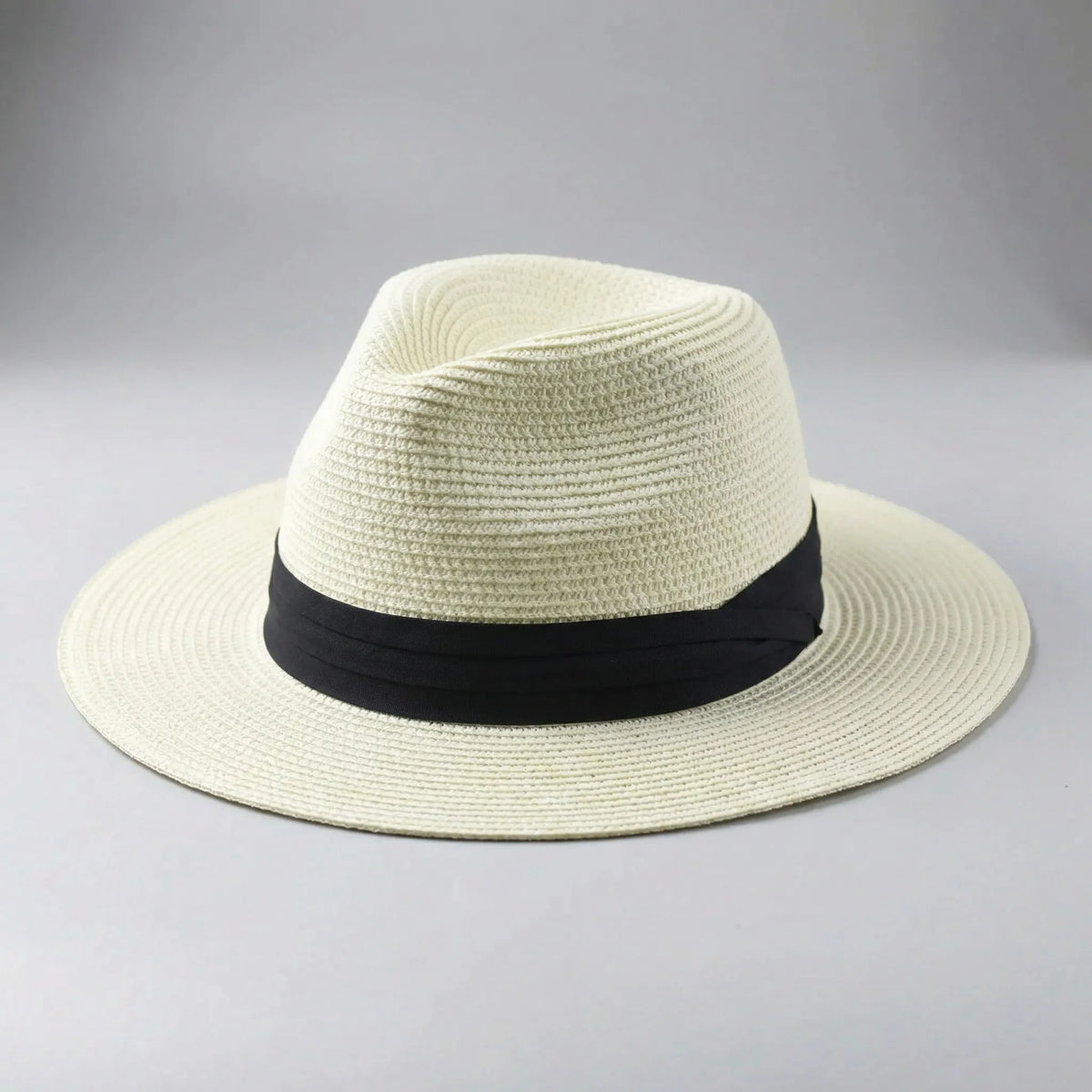 Strohhut Rocco | Geflochtener Panamahut für Herren-Weiß-52-54,5 cm-Chaps Herrenmode