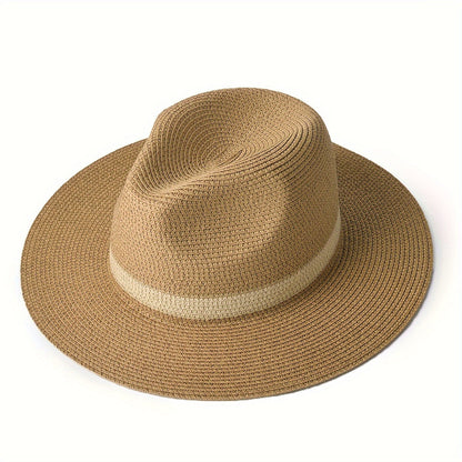 Strohhut Sandro | Sonnenhut mit breiter Krempe-Khaki-M/L-Chaps Herrenmode