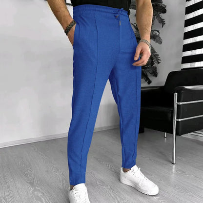 Sweatpants - Elastische Taille - Jogger mit Kordelzug - Herrenhosen-Blau-M-Chaps Herrenmode
