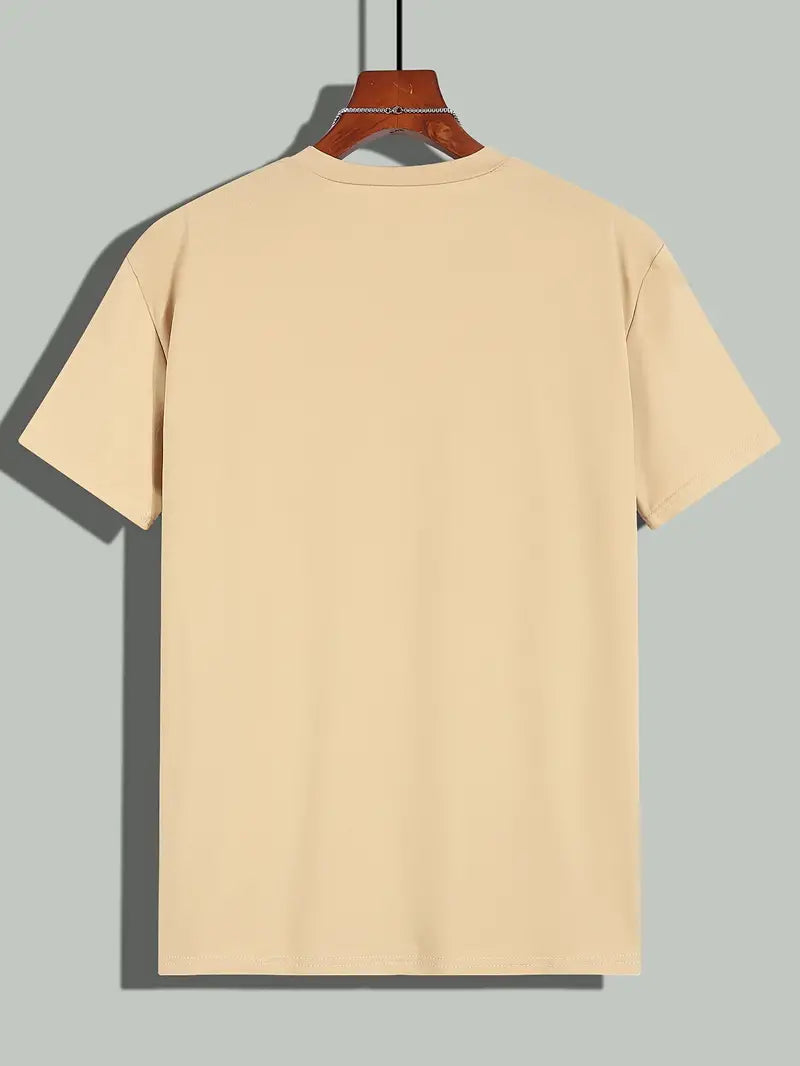 T-Shirt - Casual - Kurze Ärmel - T-Shirt mit Rundhalsausschnitt - Herrenhemden-Chaps Herrenmode