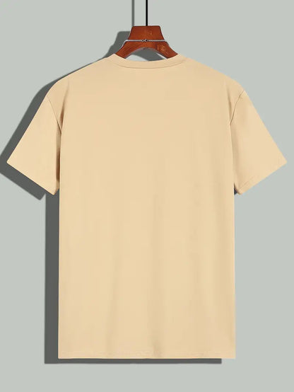 T-Shirt - Casual - Kurze Ärmel - T-Shirt mit Rundhalsausschnitt - Herrenhemden-Chaps Herrenmode