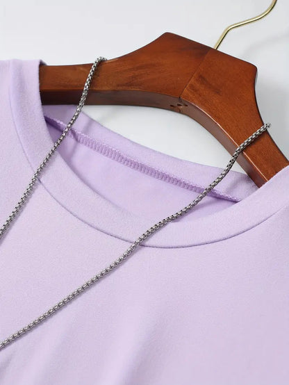 T-Shirt - Casual - Kurze Ärmel - T-Shirt mit Rundhalsausschnitt - Herrenhemden-Chaps Herrenmode
